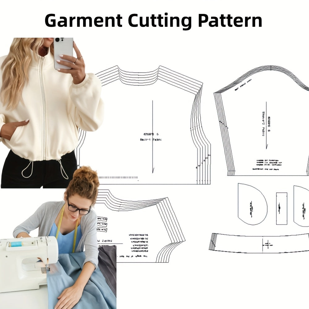 Loose Sweatshirt Dress Paper Pattern - Multi-Size Sewing Template