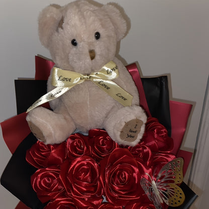 16Cm/6.29In Adorable Kawaii Teddy Bear Plush Toy - Gentle Stuffed Animal, Ideal for Christmas, Thanksgiving, Valentine'S Day, Birthdays, And Easter Presents