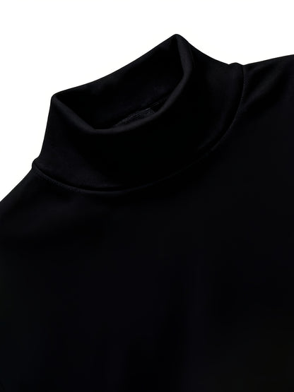 Y2K Velvet Turtleneck Sweater for Women, Plush-Lined Fall Winter Top