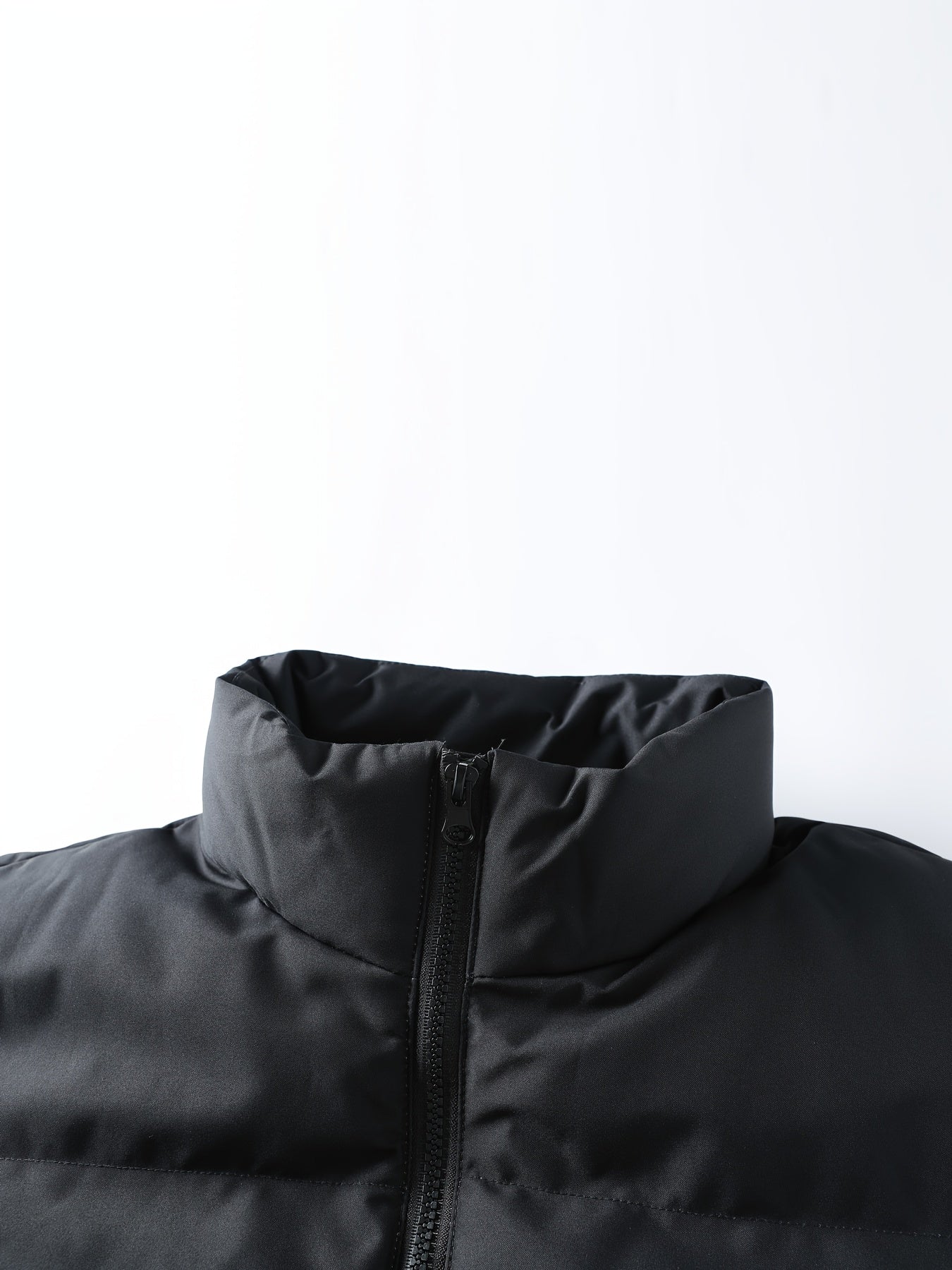 Men'S Heavyweight Winter Jacket - Full-Zip Hooded Coat with Stand Collar, Navy Blue Cold Weather Outerwear, Polyester Insulated Jacket for Everyday & Formal Events, Non-Stretch Fabric, Zipper Closure, Winter Coats, Formal Eve