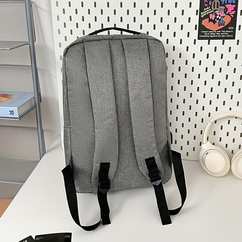 Three-piece minimalist computer backpack set, consisting of a lightweight shoulder bag, chest bag, and wallet, suitable for daily commuting and business use
