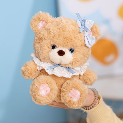 21cm/8.26in Adorable Teddy Bear and Rabbit Plush Toy Cute Bunny Doll Perfect for Home Decor & Gifts for Birthdays, Easter, Halloween, Christmas
