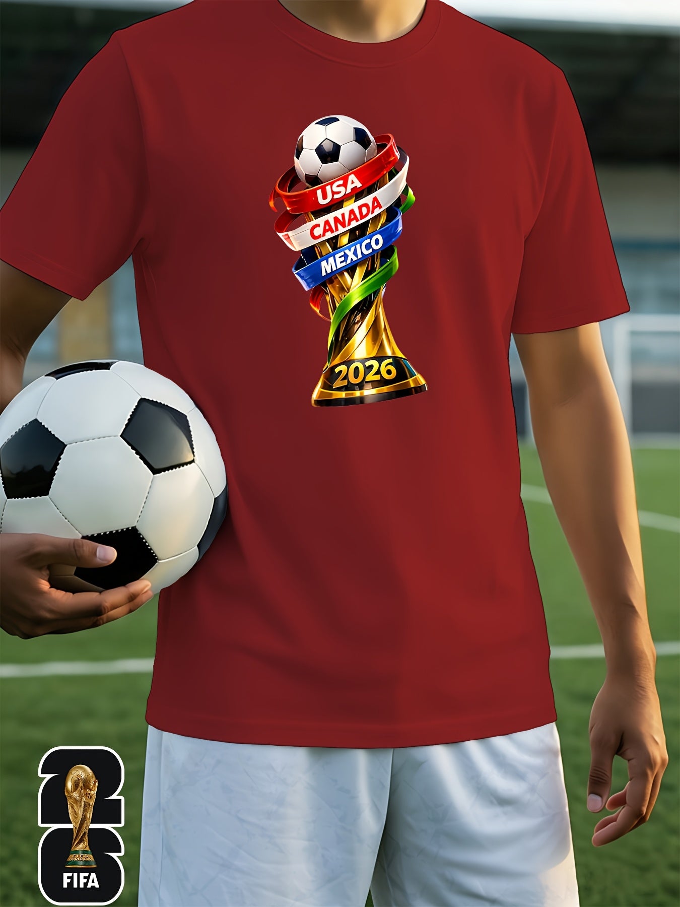 Men's FIFA 2026 World Cup Casual Soft Breathable T-Shirt