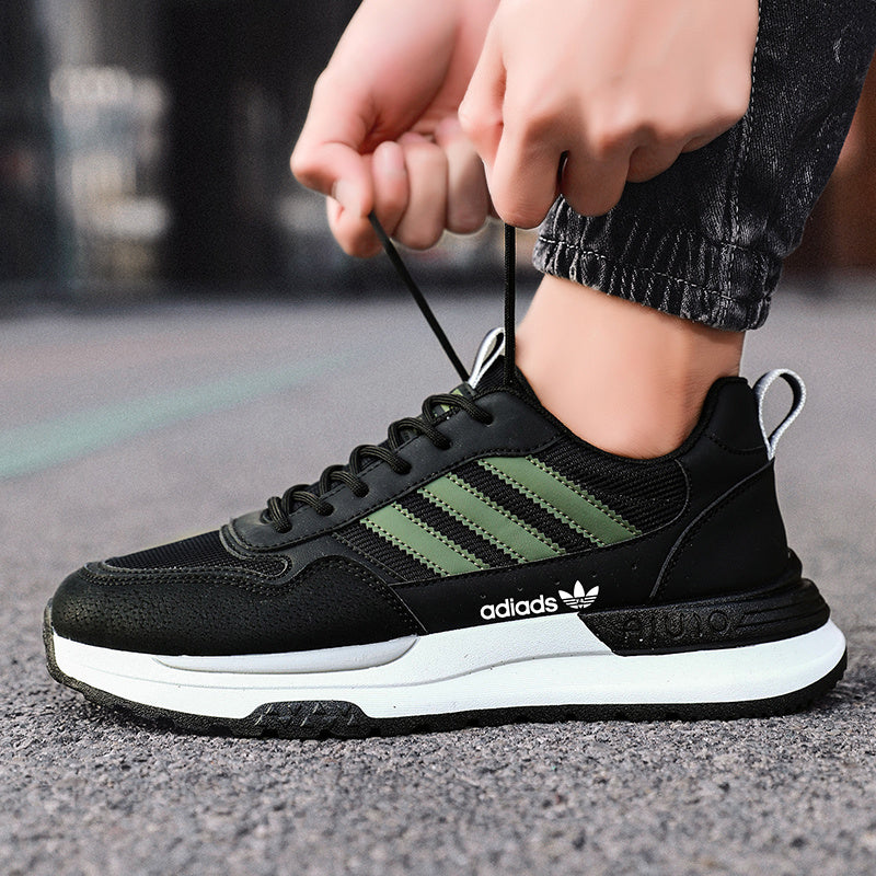 Men's Lightweight Breathable Mesh Running Shoes with Thick EVA Sole