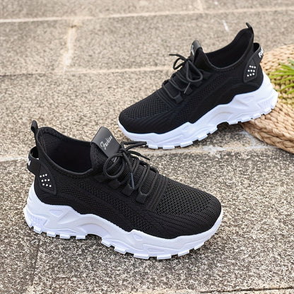 Lightweight Breathable Knitted Slip-On Sneakers for All Seasons