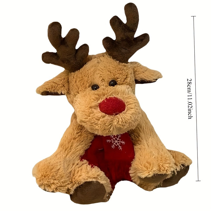 One Piece of an Adorable Reindeer Stuffed Toy, Perfect for Christmas, Halloween Presents, And Birthday Surprises for Friends, As Well As for Unique Decorations; Charming Cartoon Plush Figures; Ideal for Embellishing Sofas And