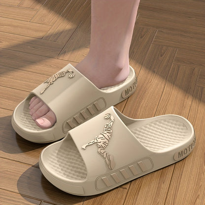 Men'S EVA Slippers for Indoor Bathing at Home, Featuring Soft, Non-Slip Soles. Stylish And Sporty for Summer Beach Outings, These Ultra-Comfortable EVA Slides Are Quick-Drying, Easy to Clean, And Suitable for All Seasons. Per - ayq