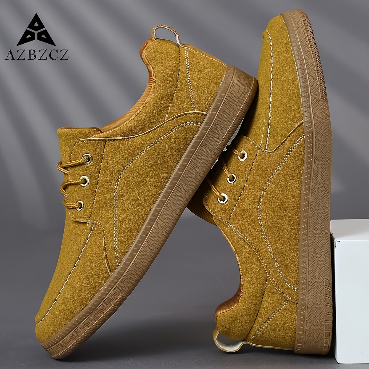 Men's Casual Lightweight Lace-Up Low Top Sneakers