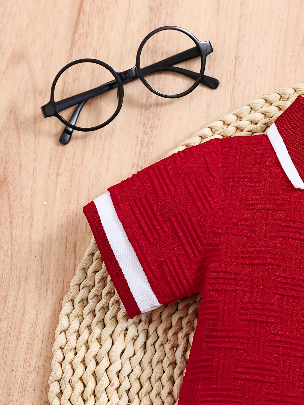 Boys' Summer Polo Shirt & Shorts Set - Preppy Casual Outfit - ayq