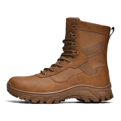 Men's All-Season Hiking Boots with Anti-Slip Rubber Soles