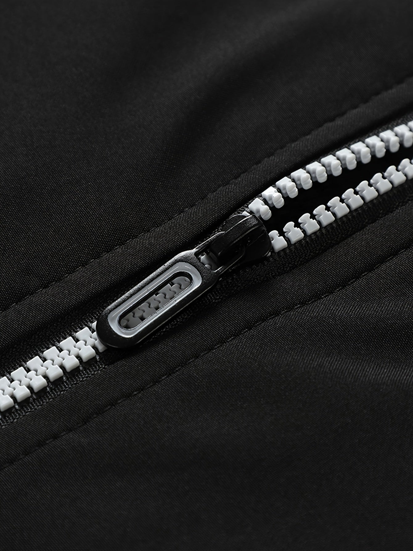 Men's Thermal Insulated Full-Zip Baseball Jacket with Full-Zip Closure - Heavyweight Winter Coat, Brown/White colorblock, Lining - Streetwear Outerwear for Casual & Formal Events - Compatible with Hoodies & Jackets (Men's Fas