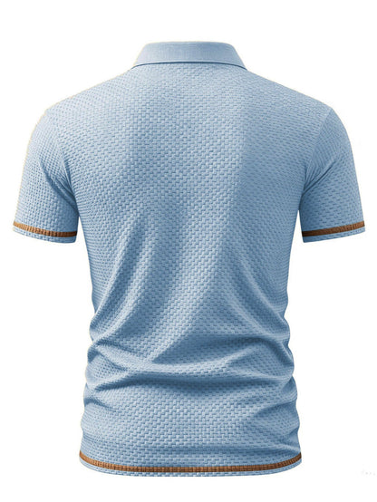 Boys' Summer Polo Shirt Breathable Knit Lapel Casual Top