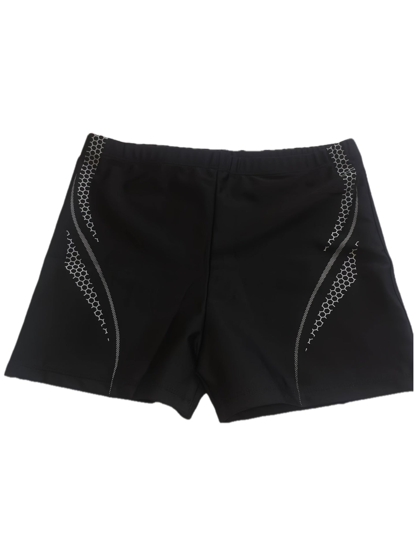 Men's Slim Fit Sports Swim Trunks with Adjustable Drawstring