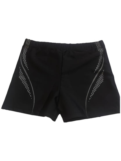 Men's Slim Fit Sports Swim Trunks with Adjustable Drawstring