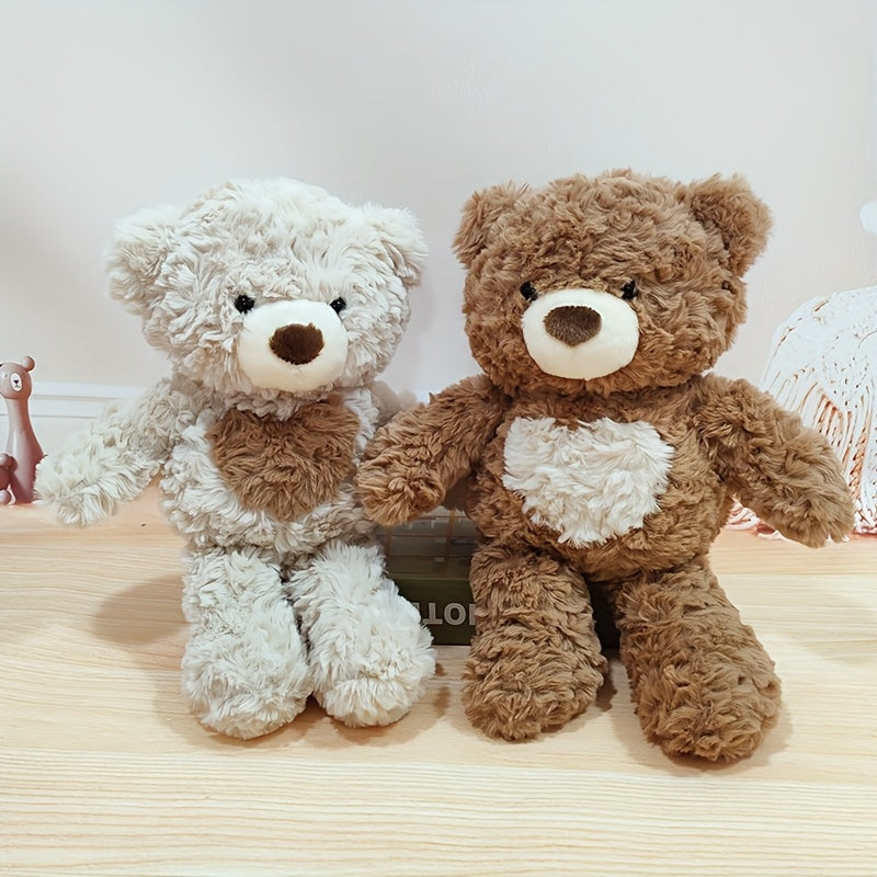 35Cm/13.78In Adorable Heart-Shaped Bear Plush Toys Kawaii Panda Stuffed Animals Ultra Soft Cuddly Gifts for Boys And Girls Birthday Celebrations Holiday Home Decoration