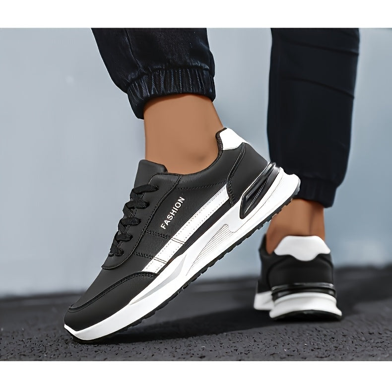 Men's Road Running Shoes, Large Size Men's Outdoor Hiking Shoes, Lace-up Walking Shoes, Training Shoes, Low-top Running Shoes, Trendy Skate Shoes, Student Casual Sneakers for Spring, Summer, Autumn, and All Seasons