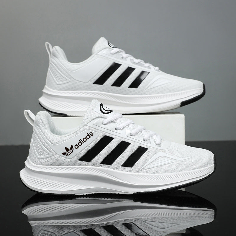 Men's Casual Low-Top Sneakers with Thick TPR Sole