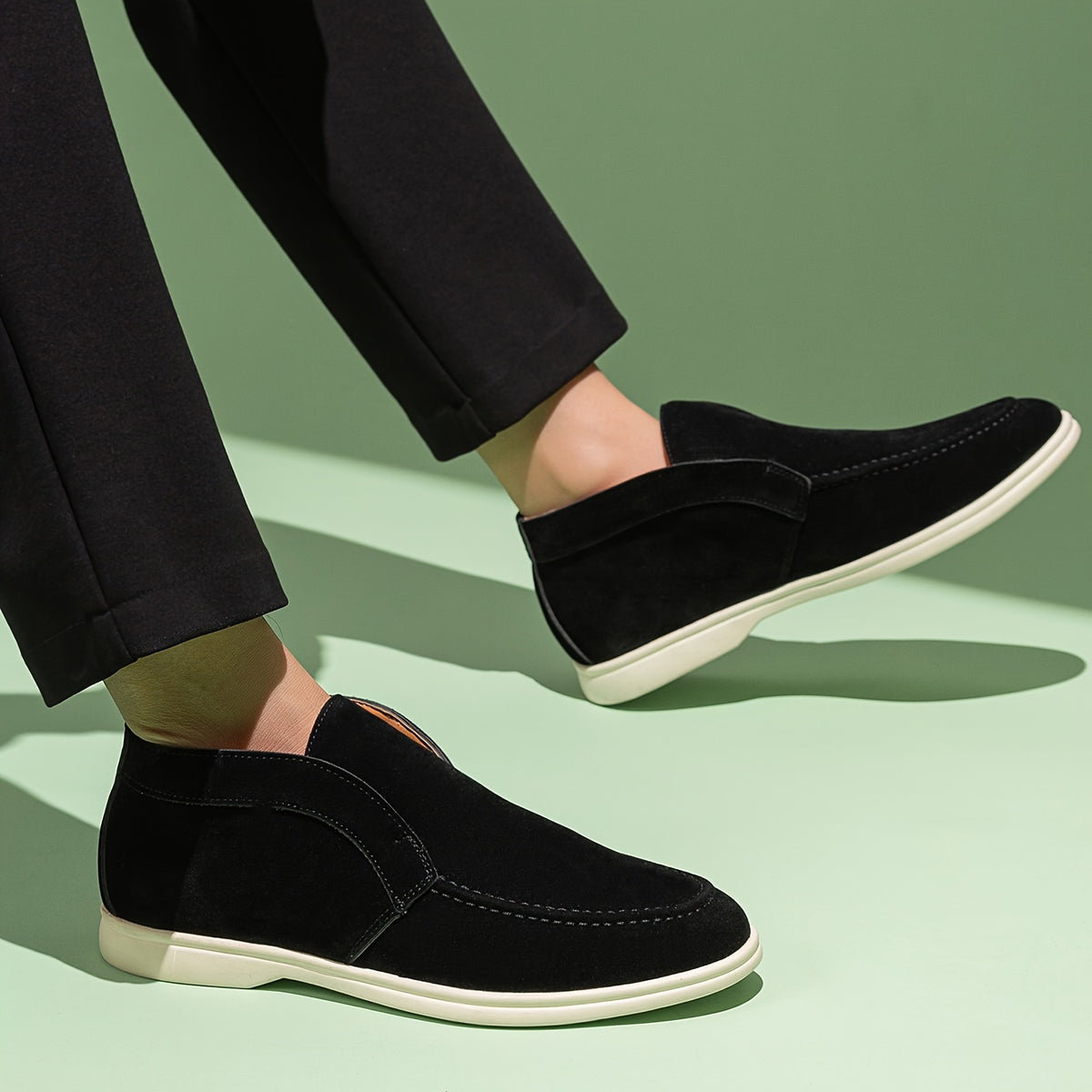 Men's Lightweight PU Loafers Casual Slip-On Moccasins