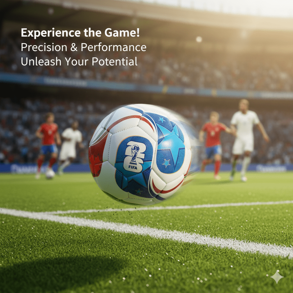 2026 FIFA World Cup Soccer Ball – Durable PU Outdoor Ball