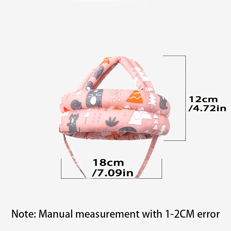Adjustable Infant Baby Hat with Cute Cartoon Floral Print
