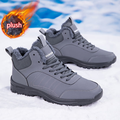 VOLARPISADA Women's & Men's-like (Unisex) Winter Snow Boots - Cold-Proof Thickened Warmth, Traction Tread, Microfiber -like Upper - Heavy-Duty Round Toe for Ice Walking, Hiking, Skiing - Large Size Available (Brand