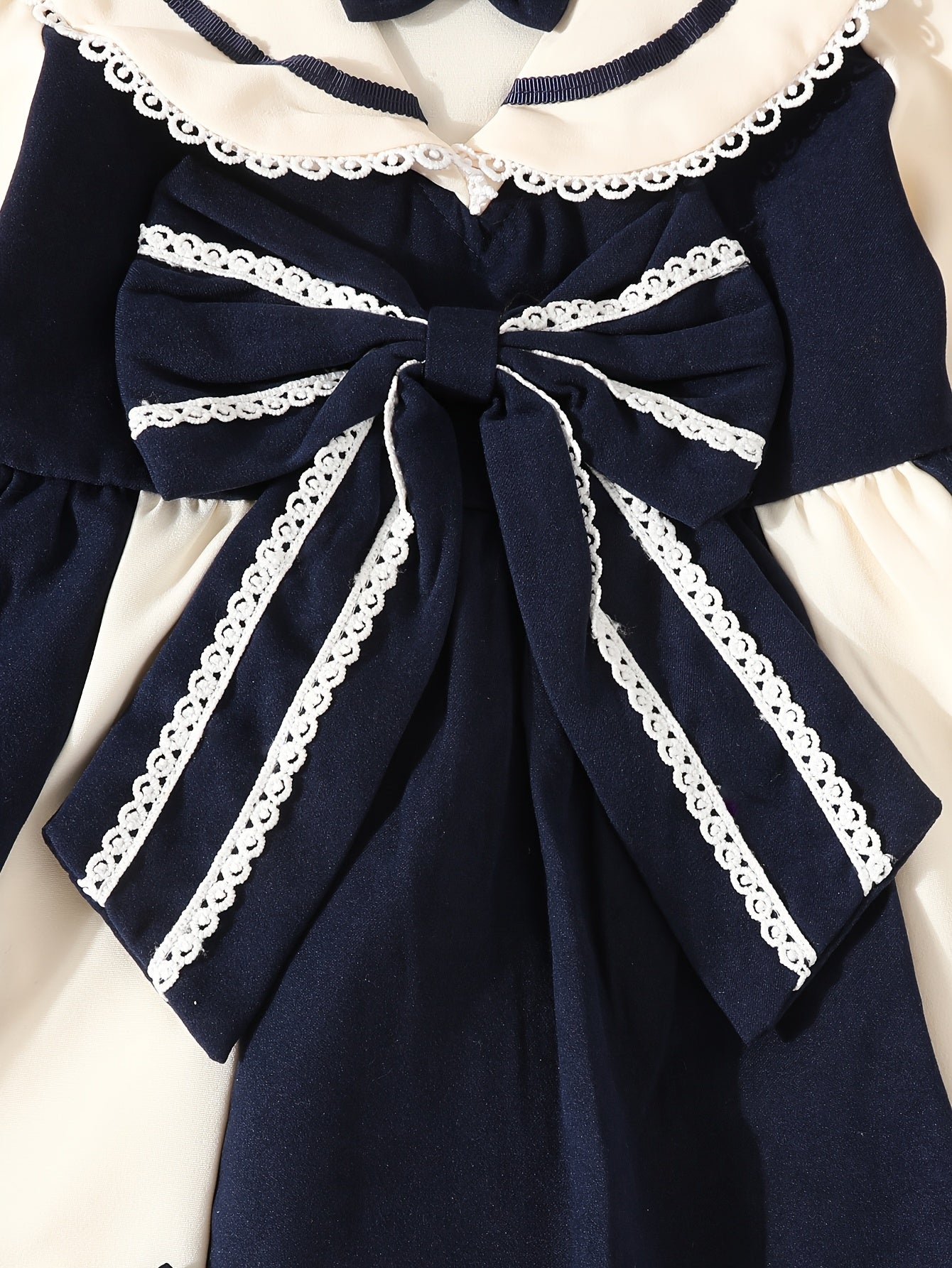 Loleta Girls' Princess Dress with Fleece Lining, Winter Maid for Little Girls, Party Outfit in College Style