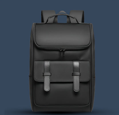 Men'S Stylish Large Capacity Commuter Backpack - Black Oxford Fabric, Durable with Multiple Compartments and Adjustable Straps, Ideal for Office, Student, University, School, Travel, Commute, Travel Backpack   Casual Style Ba
