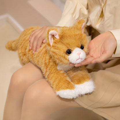 Premium Stuffed Animal Plush Toy Realistic Cat Plush Animals Cute Kitten Plushies Toy Gifts for Boys and Girls