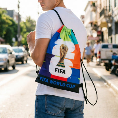 2026 FIFA World Cup Drawstring Bag - Lightweight Oxford Backpack