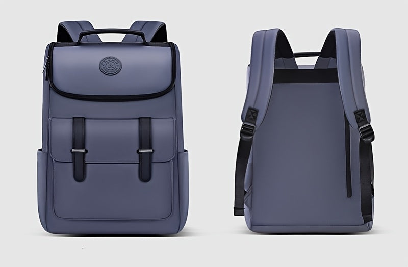 Men'S Large Capacity Laptop Backpack - Soft Shell, Durable  Easy to Clean, Multi-Functional Casual Business Travel Bag with Zipper Closure, Hand Washable, Commute Essentials   Casual Style   Zippered Closure