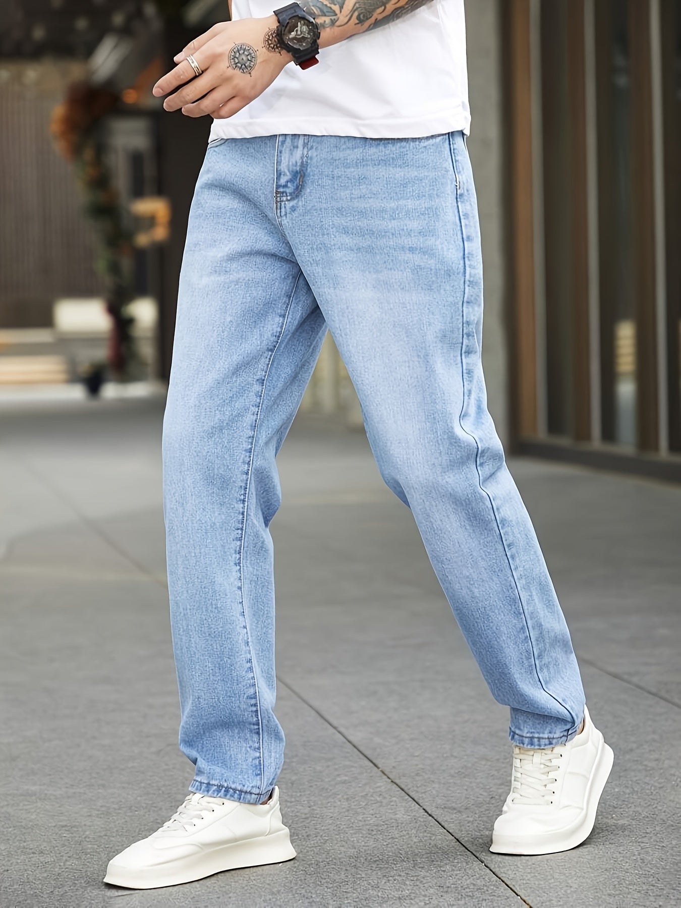 Teen Boy Casual Light-Colored Denim Boyfriend Fit Pants