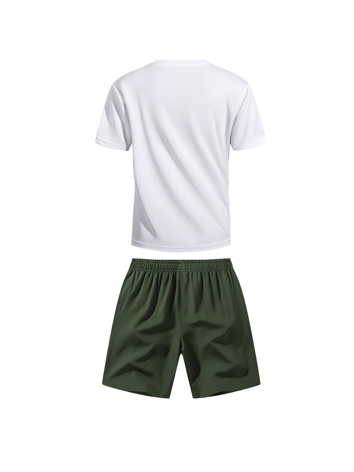 Boys' Quick-Dry Summer Shirt & Shorts Set with Reflective Strips