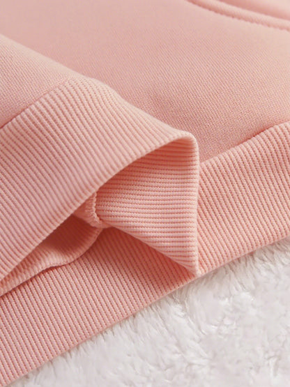 Women's Hooded Sweatshirt, Christmas Fashion Loose Elegant Long Sleeve Drawstring Hoodie, Atmospheric Print Red/Dark Green/Tender Pink/Violet Hooded Sweatshirt, Holiday Gift, Women's Clothing