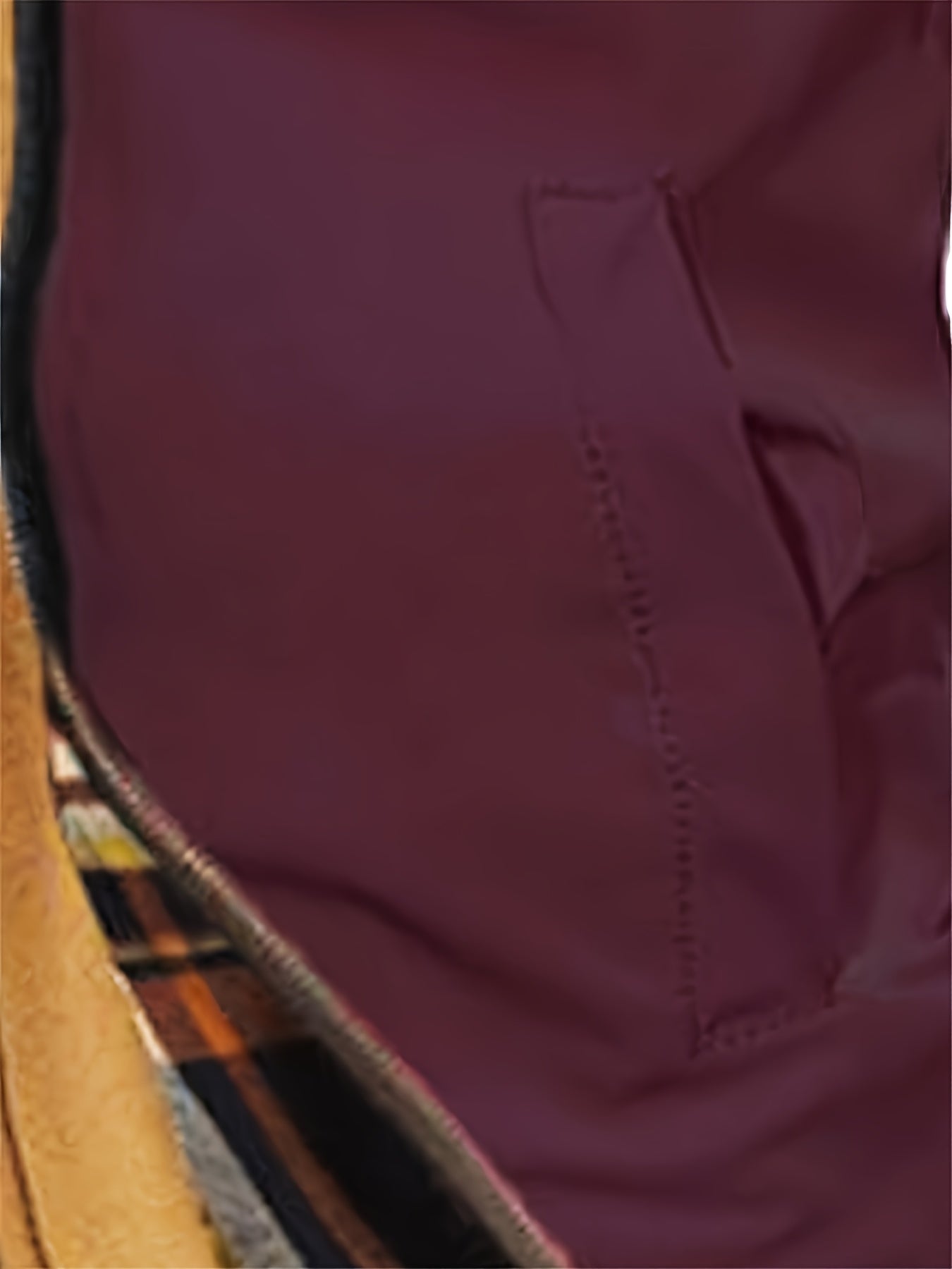 Men'S Warm Fleece-Lined Hooded Jacket with Plaid Details - Casual Winter Coat for Outdoor Activities, Zip-Up, Regular Fit, Polyester Lined, Functional Pockets, Windproof & Warm, Functional Winter Jacket | Stylish Men'S Jacket