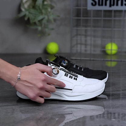 [sneakers] Men'S Large Size Running Shoes | Casual Sports Footwear, Cross-Training, Low-Top, Faux, Lace-Up, All-Season, Solid Color