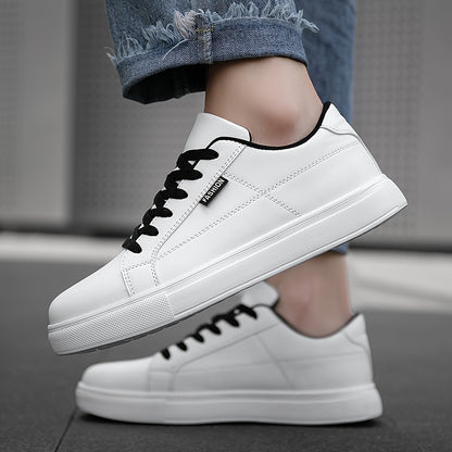 Men's Low-Top Sneakers with Cushioned Sole & Letter '' - - Urban Hiking Shoes Suitable for Daily Wear, Outdoor, Commuting - Lightweight Round-Toe Casual Sports Footwear - ayq