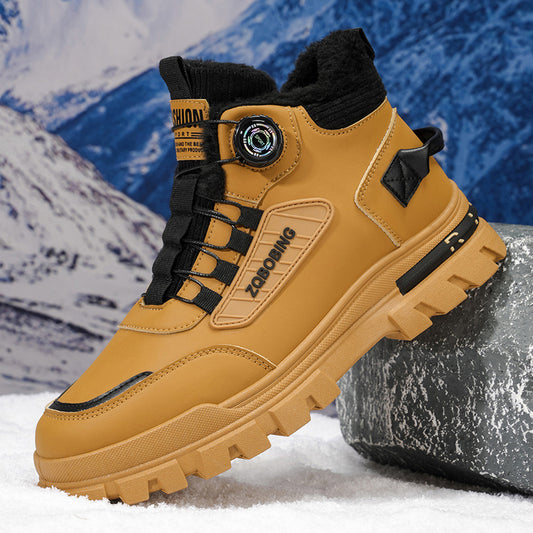 Men'S Casual Fashion Sports Hiking Boots LD991 | Low Top, Faux Upper, Elastic Band Closure, Perfect for Fall/Winter Outdoor Activities