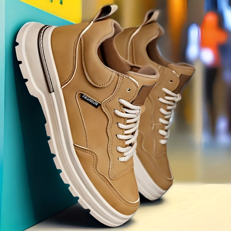 Plus Size Men’s British Style Ankle Boots Casual Hiking Shoes