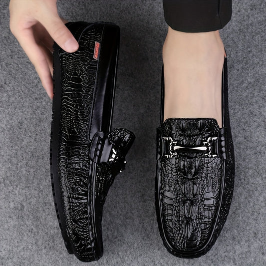 Men's Casual Penny Loafers Slip-On Leather Driving Shoes