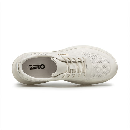 Men's Lightweight Breathable Leather Casual Athletic Shoes