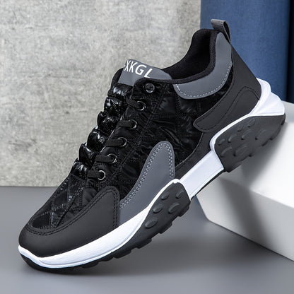 Men'S Thick-Soled Dad Shoes for Autumn And Winter, Korean Style, Comfortable Running Sneakers, Low-Top Fashionable Breathable Sports Shoes - ayq