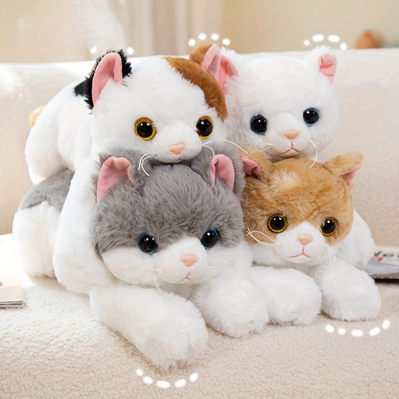 50Cm/19.68In Adorable Plush Toy of a Cat, Perfect for Family Companionship, Soft Stuffed Animal Pillow, Imitation British Shorthair Cat, Ideal Gifts for Loved Ones