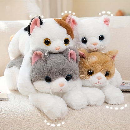 50Cm/19.68In Adorable Plush Toy of a Cat, Perfect for Family Companionship, Soft Stuffed Animal Pillow, Imitation British Shorthair Cat, Ideal Gifts for Loved Ones