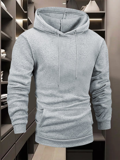 Men's Casual Hooded Pullover with Portugal Football Print