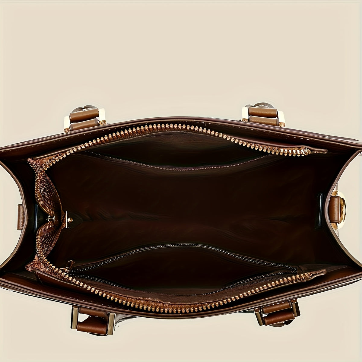 LABOONOO Minimalist PU Handbag with Adjustable Strap and Zipper