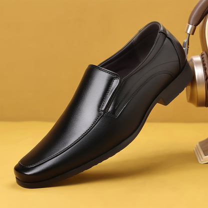 Men's Formal Square Toe Loafers Classic Business Shoes