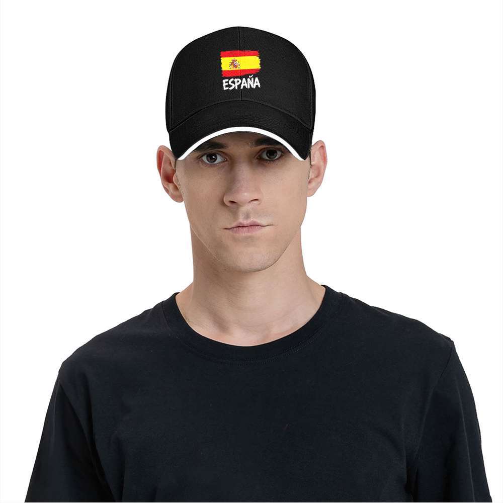 Lightweight Spanish Flag Cap with ESPANA Lettering for Fitness