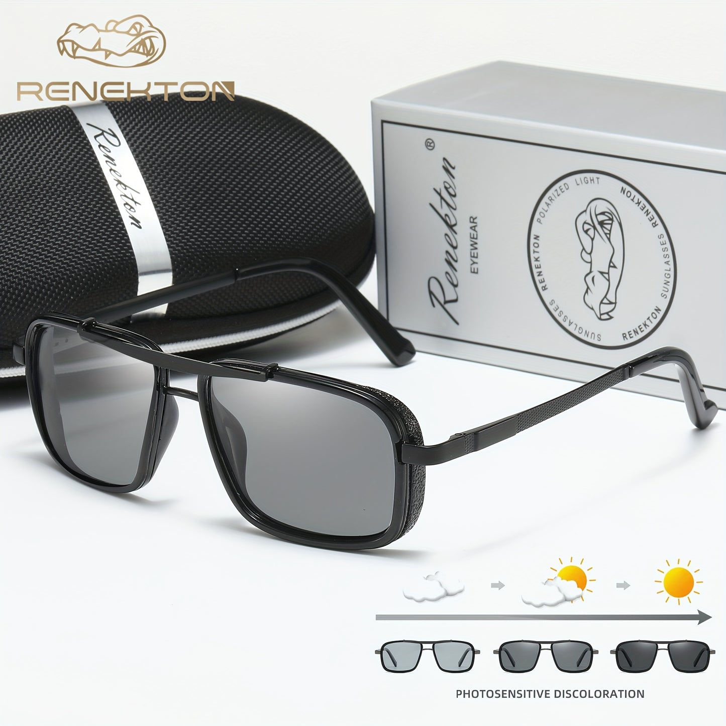 Men's Polarized Stainless Steel Sunglasses with TAC Lenses