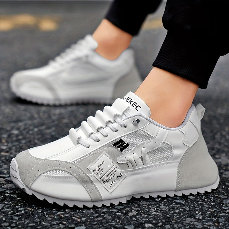 Men's Fashionable Platform Sneakers, Suitable for All Seasons, Available in Green, Black, and White. These Casual Sneakers Are Ideal for Walking and Everyday Use - ayq