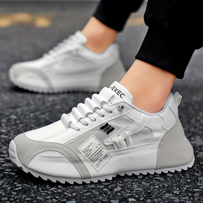 Men's Fashionable Platform Sneakers, Suitable for All Seasons, Available in Green, Black, and White. These Casual Sneakers Are Ideal for Walking and Everyday Use - ayq